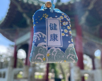 Amuleto Omamori japonés: amuleto de seguridad y salud, colgador para coche