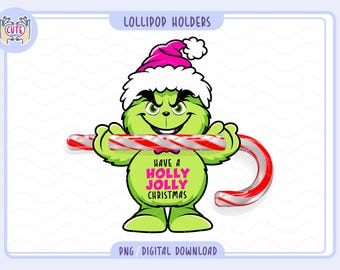 Porta dulces navideños imprimibles, divertidos porta piruletas navideños, actividades para fiestas navideñas para niños, manualidades navideñas, regalos navideños