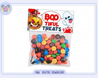 Halloween treat bag toppers instant download, favor bag topper, Digital bag tags, Goodie Bag for Kids Halloween Party, toddlers activity DIY