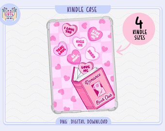 Funda Kindle con corazones de caramelo (PNG), Funda Kindle con corazones de conversación (PNG), Funda Kindle con chicas (PNG), Funda Kindle con coqueta rosada (PNG)
