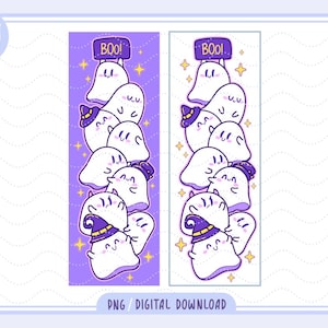 Halloween Bookmark PNG | Ghost bookmark halloween png | Horror Reading Bookmark | Ghost bookish | Bookworm Gifts | Printable Bookmark png