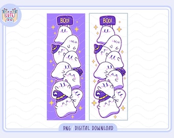 Halloween Bookmark PNG | Ghost bookmark halloween png | Horror Reading Bookmark | Ghost bookish | Bookworm Gifts | Printable Bookmark png