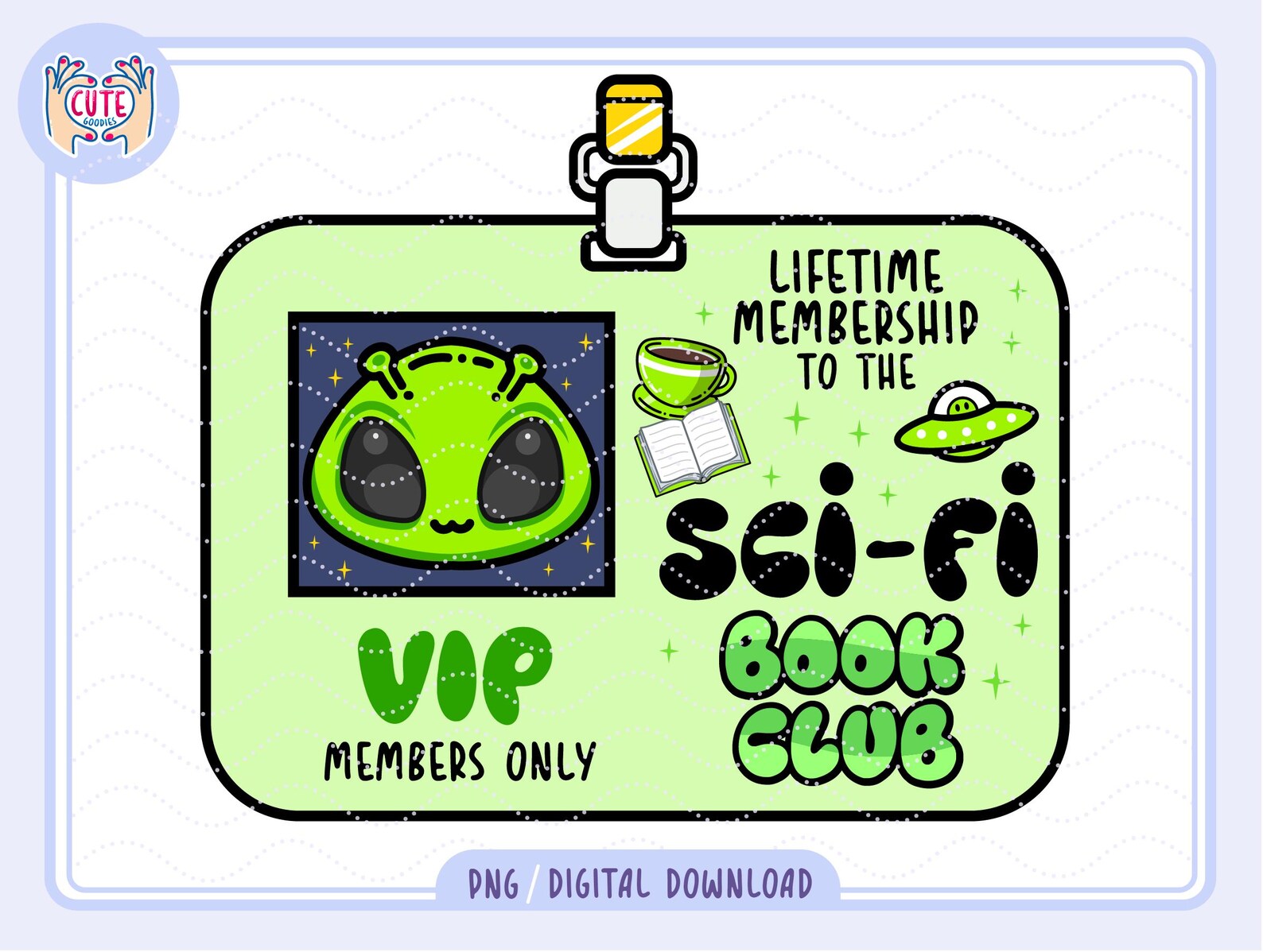 Sci-fi Book Club VIP Pass PNG Bundle (digital Download) - Etsy