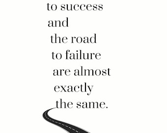 Road to Success Motivationsposter