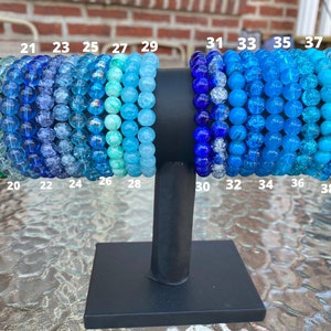 Gemstone 8 mm Bead Bracelets: VAST Variety of 8 mm Rounded Stone Crystal Bracelets (Gemstone Jewelry, Stretch Bracelet, Bead Bracelet, Gift)