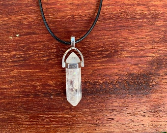 Clear Quartz Crystal Necklace