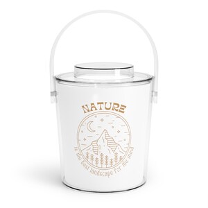 Ice Bucket for Outdoor and Indoor Parties with Lid and Tongs Included