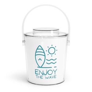 Ice Bucket for Outdoor and Indoor Parties with Lid and Tongs Included