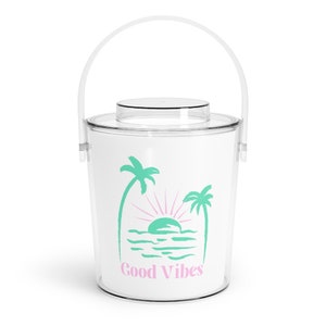 Ice Bucket for Outdoor and Indoor Parties with Lid and Tongs Included