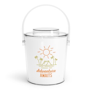 Ice Bucket for Outdoor and Indoor Parties with Lid and Tongs Included