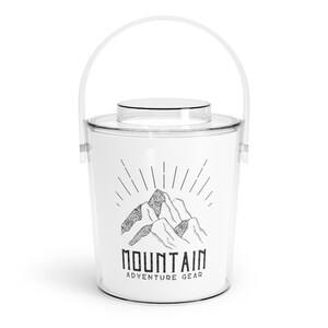 Ice Bucket for Outdoor and Indoor Parties with Lid and Tongs Included