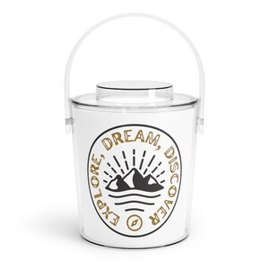 Ice Bucket for Outdoor and Indoor Parties with Lid and Tongs Included