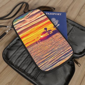 Passport Wallet with Removable Straps - Sapphires Shores