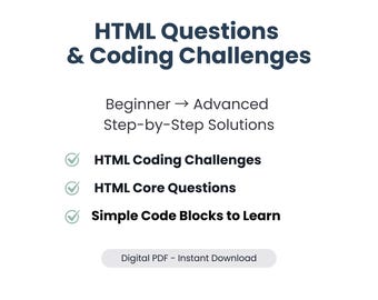 Html Übungsfragen & Coding Challenges | Anfänger bis Fortgeschrittene Anleitung mit Lösungen | Webcoding-Entwickler