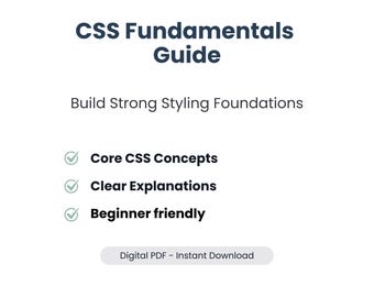 "CSS-Grundlagen-Leitfaden ""für modernes Webdesign, Computer Science Studenten, Web-Entwickler, Html-Lerner, Coding-Programmierung, Grundlagen Webdesign."