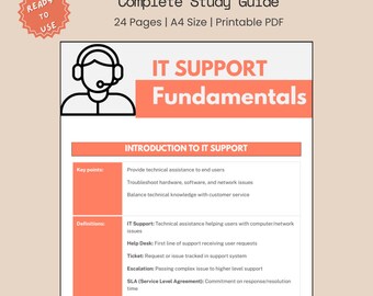 Aide-mémoire sur les principes de base de l'assistance informatique - Guide complet pour les professionnels du service d'assistance et de l'assistance informatique, entretien technique et préparation aux examens