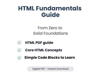 PDF — From Zero to Solid Foundations | Umfassende Anfänger Fortgeschrittene Html Anleitung