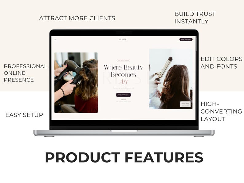 Beauty Salon Website Template | Spa HTML CSS JS | Nail Lash Hair Salon ...