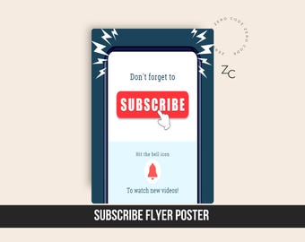Moderner Instagram-Abo-Beitrag, Canva-Vorlage mit Handlungsaufforderung (Digitaler Download)
