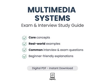 Multi-Mediale System Studiesführer - Prüfungsvorbereitung & Tech Vorstellungsgespräch, Vollständiger Begleiter (Digitaler Download)