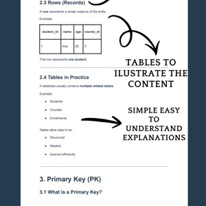 SQL Study Guide - Database Fundamentals PDF | Exam Prep & Technical Interview Guide | Computer Science Notes, Cheat Sheet, Coding Tutorial image 3
