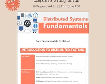 Verteilte Systeme Grundlagen Spickzettel - Kompletter Lernleitfaden für CS Studenten und Programmierer, Computer Science Notizen, Software Systeme