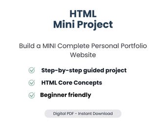 Html Portfolio Mini Projekt | Schritt-für-Schritt Anleitung |Einfaches Web-Projekt für Studenten und Anfänger