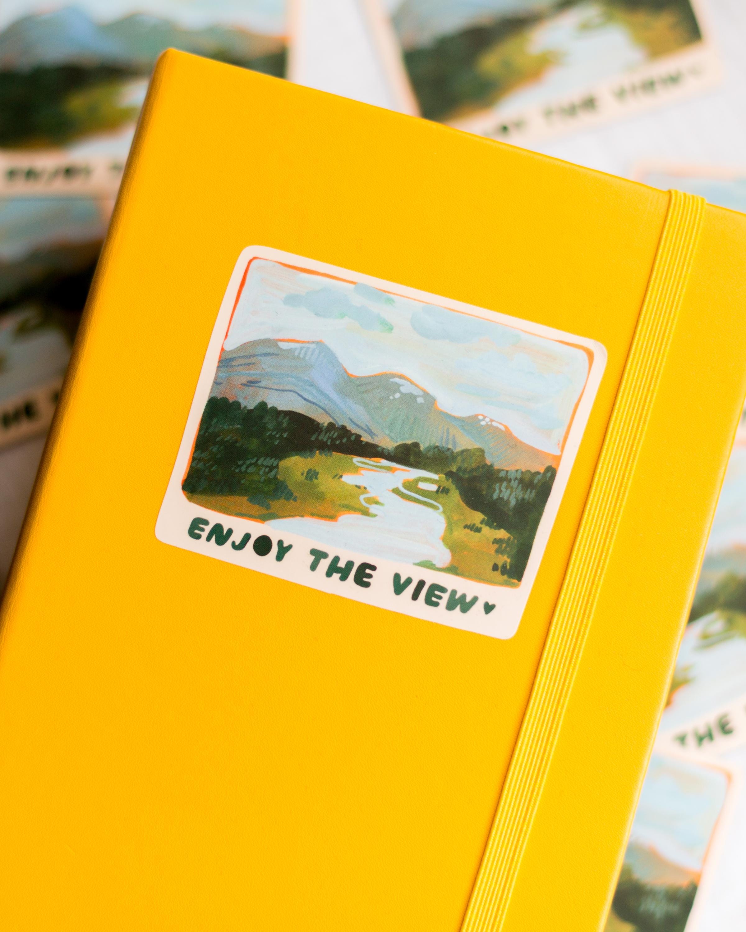 Vinyl Sticker Enjoy the View | Vinyl Waterproof Sticker, Cottagecore ...