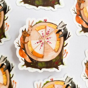 Vinyl sticker Forest Feast | vinyl waterproof sticker, cottagecore, waterproof sticker, laptop sticker, flower botanical sticker