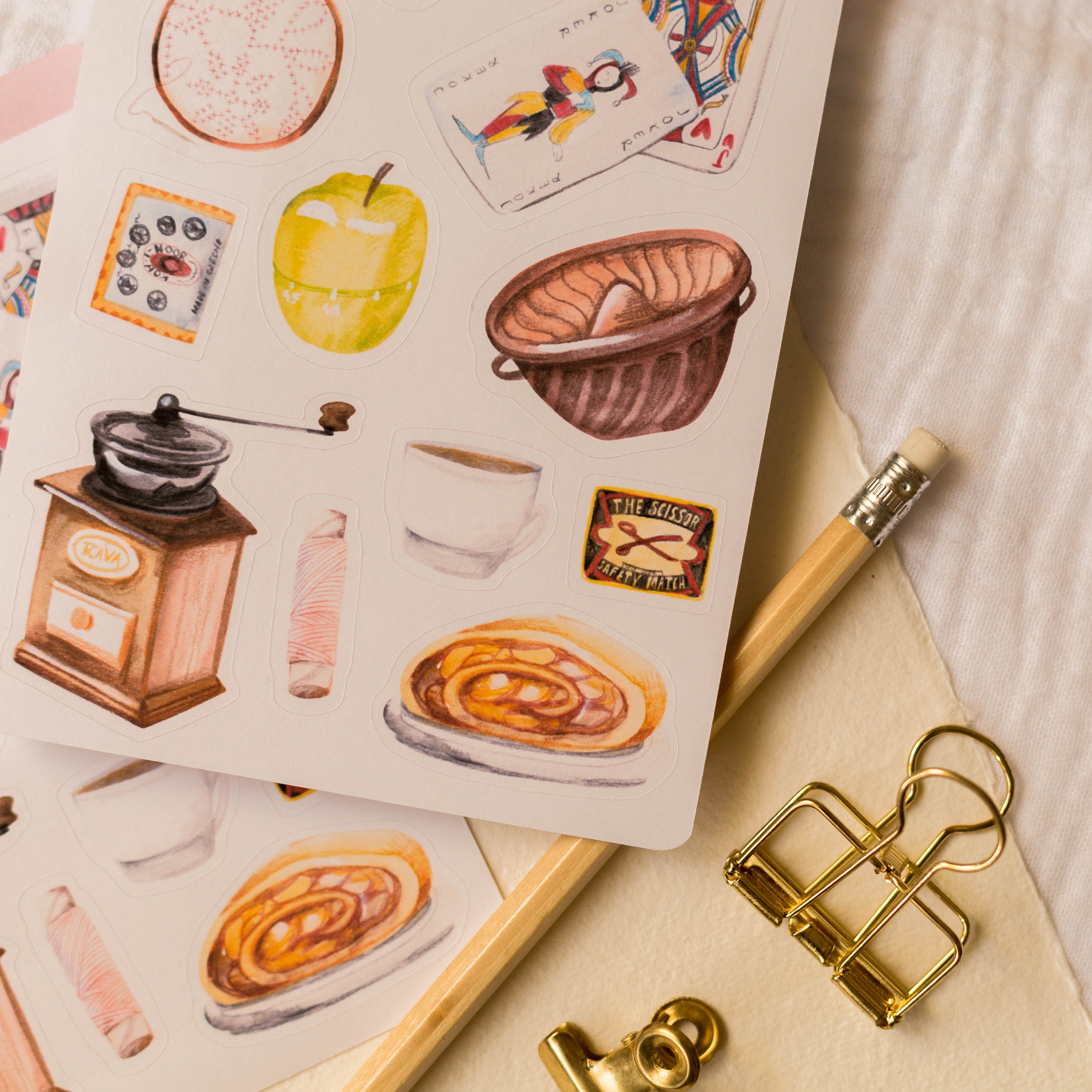 Sticker Sheet Vintage | Paper Sticker Sheet, Cute Stickers, Planner ...