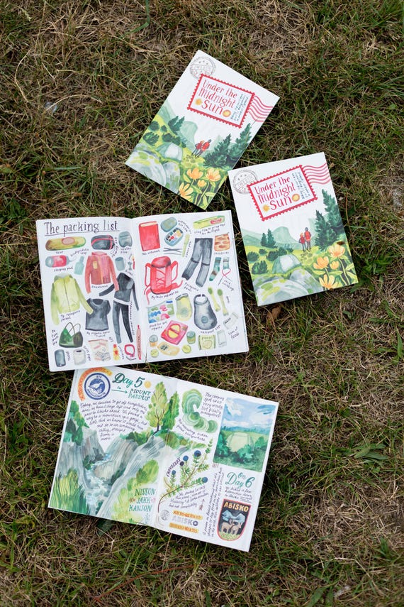Travel Zine — Under the Midnight Sun - Etsy