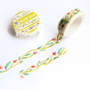 Washi tape Vines | paper washi tape, cute washi tape, masking tape, bullet journal, scrapbook, crafting tape, floral washi tape