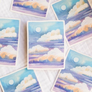 Vinylsticker Magische lucht | waterdichte vinylsticker, cottagecore, waterdichte sticker, laptopsticker