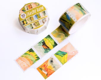 Washi tape Landscape Stamps | paper washi tape, cute washi tape, masking tape, bullet journal, scrapbook, crafting tape, travel washi tape