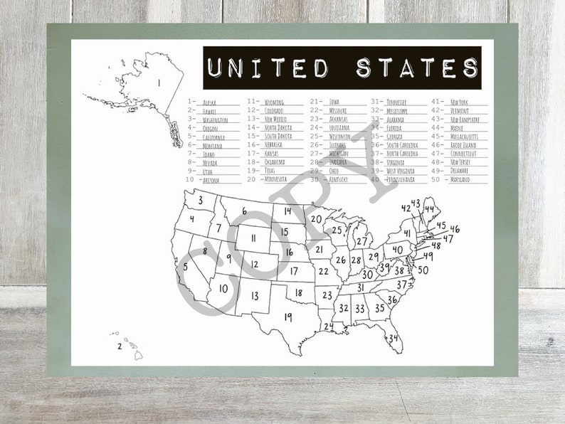 United States Map *test* - Etsy