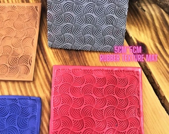 Geometric Rubber Texture Mat: Polymer Clay Jewelry (51mm)