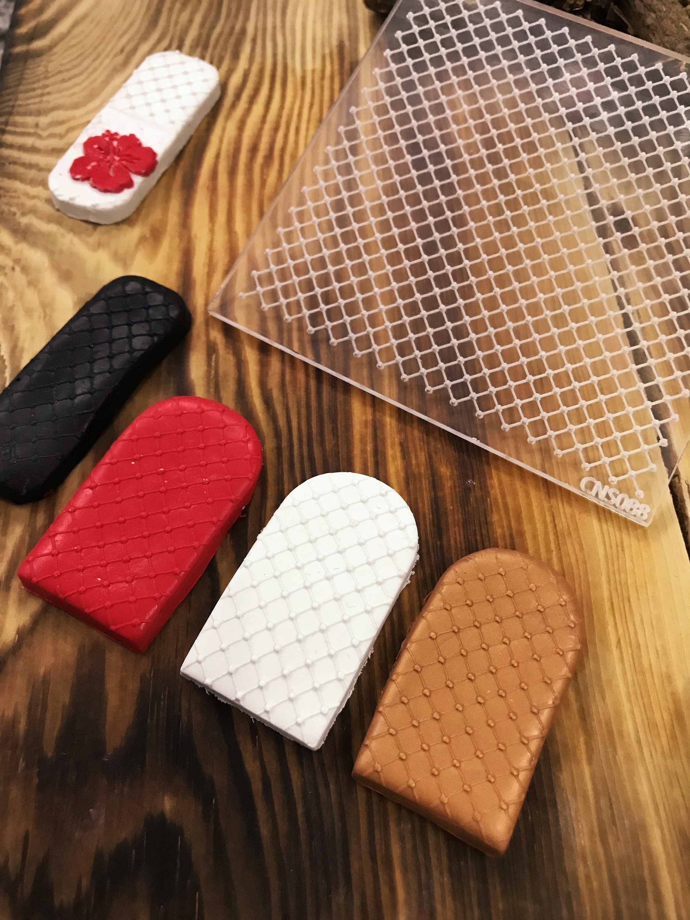 Bracket Pattern Silicone Texture Mats for Polymer Clay Clay Making Easy  Tools Clay Imprints Pattern Rubber Stamps 
