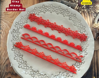 Flexstamp™ Border Set – Deep Texture Flexible Stamp Collection