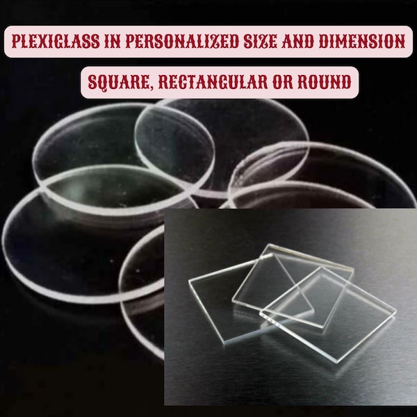 Acrylic Plexiglass 2 in 1 Circular 3mm thickness Different diameter Circular Sheet, Transparent Sheet, Polymer Clay, Sugar Paste products