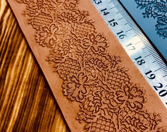 Lace Border Rubber Texture Mat: Polymer Clay & Ceramic Tool (5x29cm)