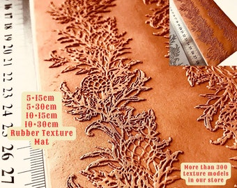 Artichoke Border Rubber Texture Mat: Polymer Clay Tool