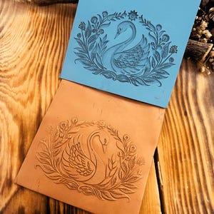 Swan Print Pattern Floor Mat