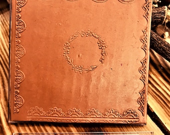 Border & Circle Acrylic Stamp Set: Polymer Clay Embossing Tool