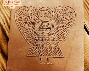 Angel Rubber Texture Mat: Polymer Clay, Fondant & Ceramic Stamp