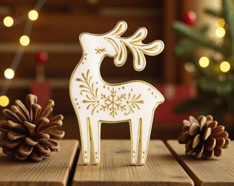 Reindeer Cutter & Stamp Set | Christmas Ornament Making Tools | 3 Different Sizes