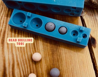 3D Printed Bead Drilling Tool: Precise Angle Jig (4mm-16mm)