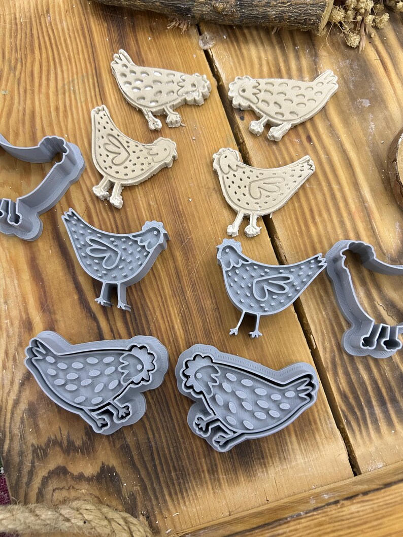 Hen Shaped Stamp Set - Farmhouse Pottery, Clay & Soap Making - Etsy