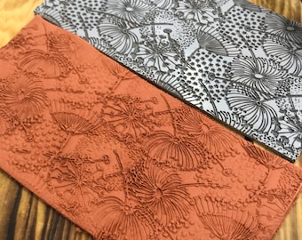 Dandelion Rubber Texture Mat 7*14cm⎥Polymer Clay Tools⎥Earring Making⎥Hand Roller⎥Clay Texture Tool⎥Jewellery Tools
