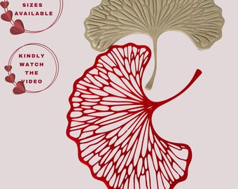 Flexstamp™ – Flexible Clay Stamp | Ginkgo Biloba Pattern – Deep Detail Texture Tool