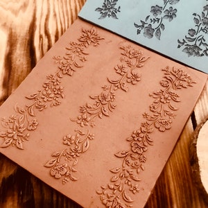 Floral Border Rubber Texture Mat 1010CmPolymer Clay ToolsEarring MakingHand RollerClay Texture ToolJewellery Tools zdjęcie 7